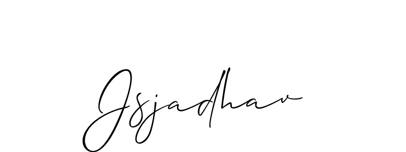 How to make Jsjadhav signature? Allison_Script is a professional autograph style. Create handwritten signature for Jsjadhav name. Jsjadhav signature style 2 images and pictures png