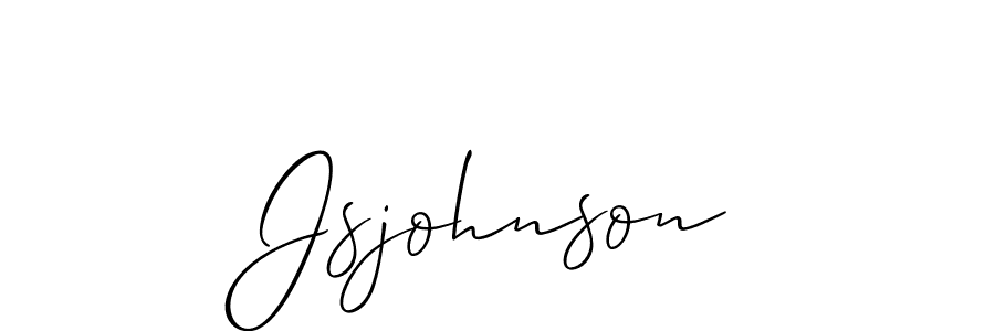Also we have Jsjohnson name is the best signature style. Create professional handwritten signature collection using Allison_Script autograph style. Jsjohnson signature style 2 images and pictures png