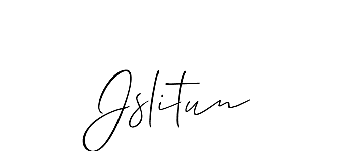 Best and Professional Signature Style for Jslitun. Allison_Script Best Signature Style Collection. Jslitun signature style 2 images and pictures png