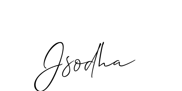 Also You can easily find your signature by using the search form. We will create Jsodha name handwritten signature images for you free of cost using Allison_Script sign style. Jsodha signature style 2 images and pictures png