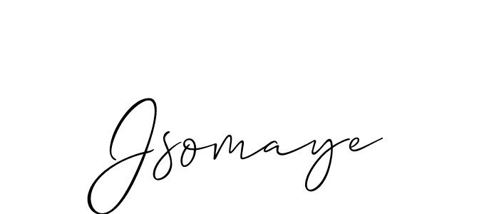 if you are searching for the best signature style for your name Jsomaye. so please give up your signature search. here we have designed multiple signature styles  using Allison_Script. Jsomaye signature style 2 images and pictures png