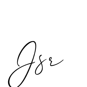 Make a beautiful signature design for name Jsr. With this signature (Allison_Script) style, you can create a handwritten signature for free. Jsr signature style 2 images and pictures png