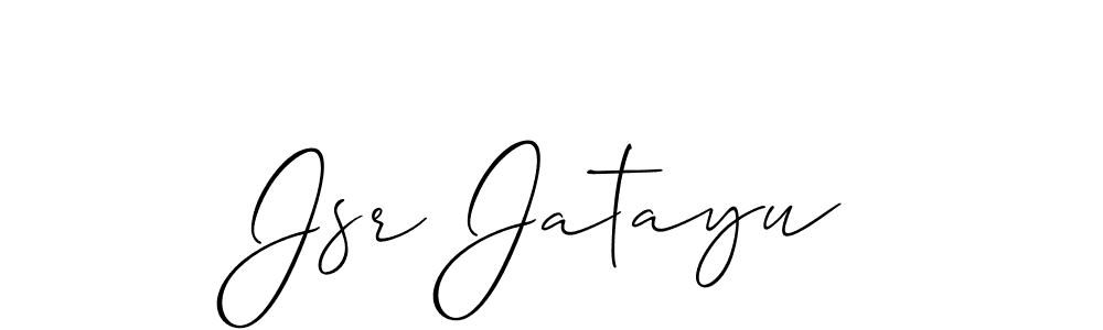 How to Draw Jsr Jatayu signature style? Allison_Script is a latest design signature styles for name Jsr Jatayu. Jsr Jatayu signature style 2 images and pictures png