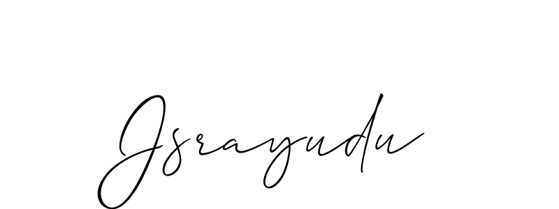 How to make Jsrayudu signature? Allison_Script is a professional autograph style. Create handwritten signature for Jsrayudu name. Jsrayudu signature style 2 images and pictures png