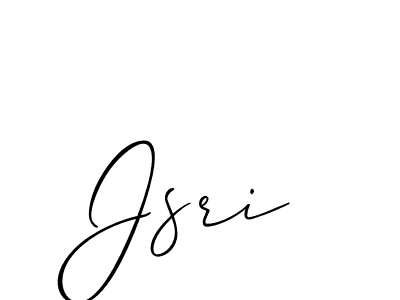 Design your own signature with our free online signature maker. With this signature software, you can create a handwritten (Allison_Script) signature for name Jsri. Jsri signature style 2 images and pictures png