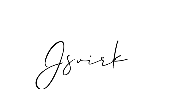 How to make Jsvirk name signature. Use Allison_Script style for creating short signs online. This is the latest handwritten sign. Jsvirk signature style 2 images and pictures png