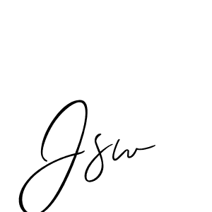 How to Draw Jsw signature style? Allison_Script is a latest design signature styles for name Jsw. Jsw signature style 2 images and pictures png