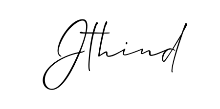 Transform the name Jthind into a signature masterpiece using Allison_Script font. Ideal for photographers, artists, and creators looking for watermarks. Jthind signature style 2 images and pictures png