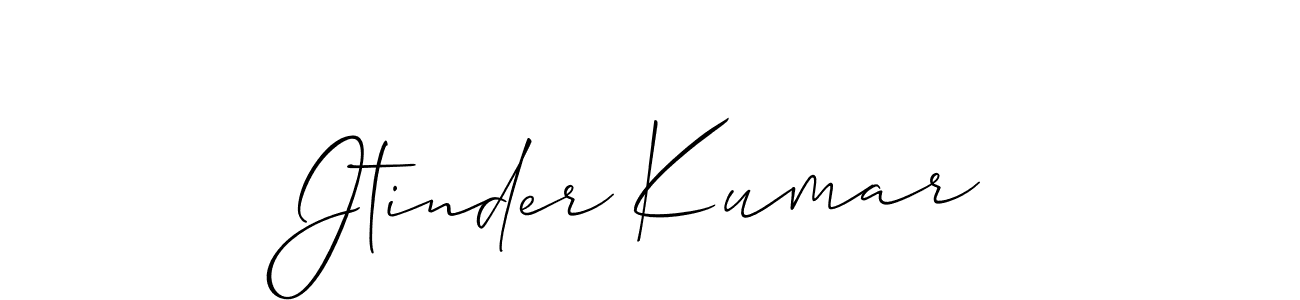 Allison_Script is a professional signature style that is perfect for those who want to add a touch of class to their signature. It is also a great choice for those who want to make their signature more unique. Get Jtinder Kumar name to fancy signature for free. Jtinder Kumar signature style 2 images and pictures png