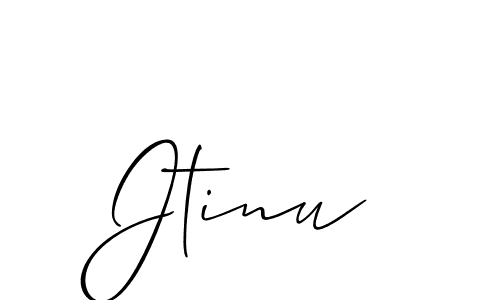 Once you've used our free online signature maker to create your best signature Allison_Script style, it's time to enjoy all of the benefits that Jtinu name signing documents. Jtinu signature style 2 images and pictures png