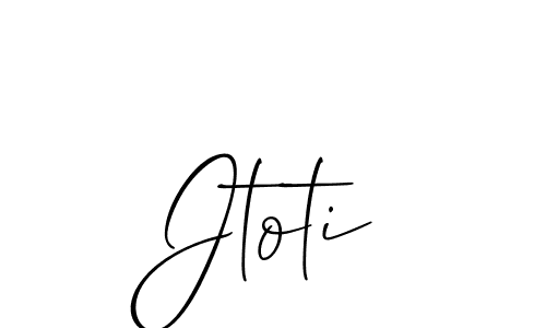 Make a beautiful signature design for name Jtoti. Use this online signature maker to create a handwritten signature for free. Jtoti signature style 2 images and pictures png
