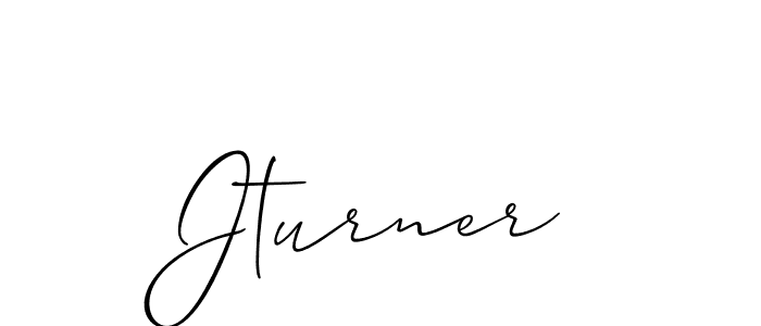 Create a beautiful signature design for name Jturner. With this signature (Allison_Script) fonts, you can make a handwritten signature for free. Jturner signature style 2 images and pictures png