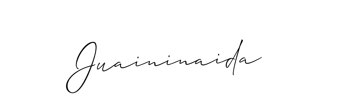 Juaininaida stylish signature style. Best Handwritten Sign (Allison_Script) for my name. Handwritten Signature Collection Ideas for my name Juaininaida. Juaininaida signature style 2 images and pictures png