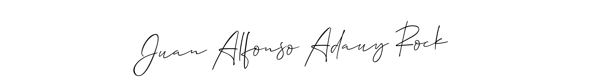 if you are searching for the best signature style for your name Juan Alfonso Adauy Rock. so please give up your signature search. here we have designed multiple signature styles  using Allison_Script. Juan Alfonso Adauy Rock signature style 2 images and pictures png