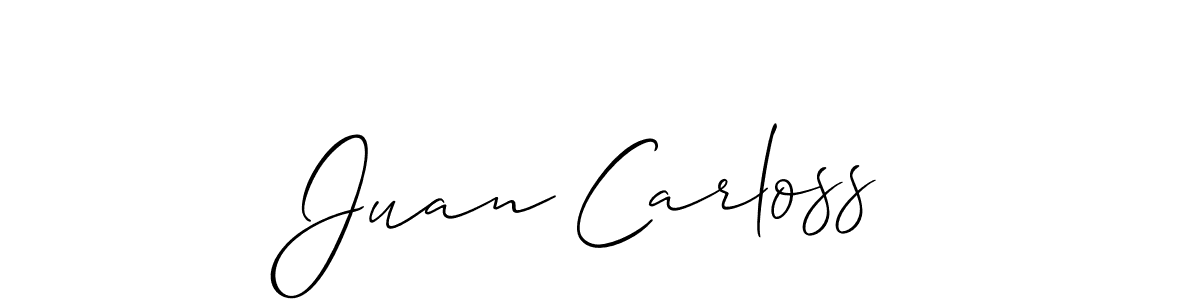 Juan Carloss stylish signature style. Best Handwritten Sign (Allison_Script) for my name. Handwritten Signature Collection Ideas for my name Juan Carloss. Juan Carloss signature style 2 images and pictures png