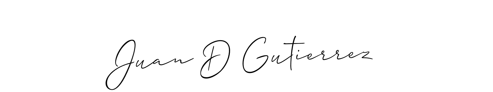 Make a beautiful signature design for name Juan D Gutierrez. Use this online signature maker to create a handwritten signature for free. Juan D Gutierrez signature style 2 images and pictures png