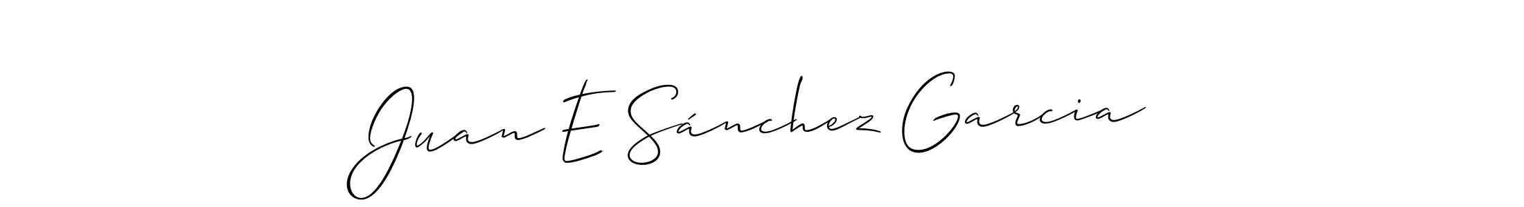 You can use this online signature creator to create a handwritten signature for the name Juan E Sánchez Garcia. This is the best online autograph maker. Juan E Sánchez Garcia signature style 2 images and pictures png