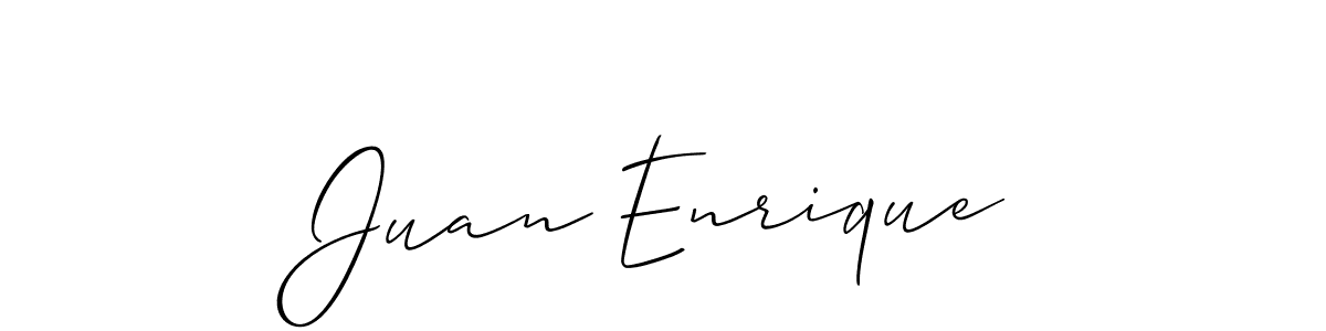 Make a beautiful signature design for name Juan Enrique. With this signature (Allison_Script) style, you can create a handwritten signature for free. Juan Enrique signature style 2 images and pictures png