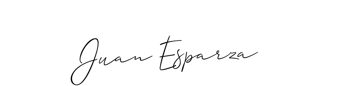 Make a beautiful signature design for name Juan Esparza. With this signature (Allison_Script) style, you can create a handwritten signature for free. Juan Esparza signature style 2 images and pictures png