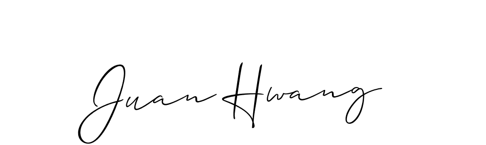 if you are searching for the best signature style for your name Juan Hwang. so please give up your signature search. here we have designed multiple signature styles  using Allison_Script. Juan Hwang signature style 2 images and pictures png