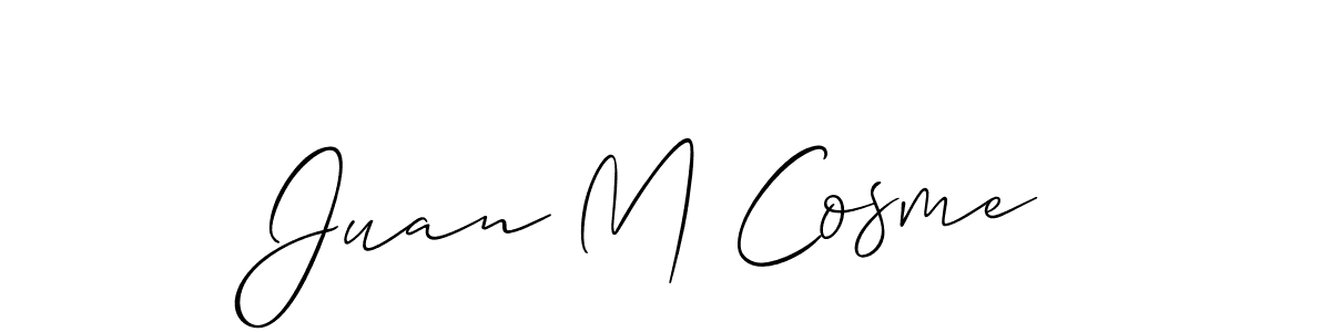 Similarly Allison_Script is the best handwritten signature design. Signature creator online .You can use it as an online autograph creator for name Juan M Cosme. Juan M Cosme signature style 2 images and pictures png