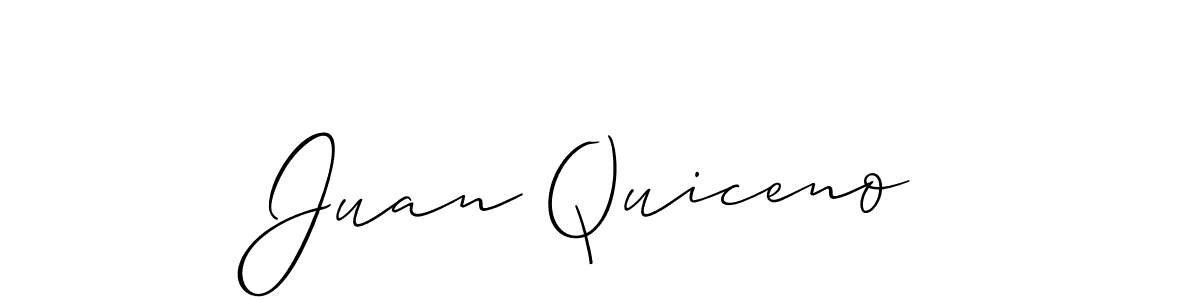 Also we have Juan Quiceno name is the best signature style. Create professional handwritten signature collection using Allison_Script autograph style. Juan Quiceno signature style 2 images and pictures png