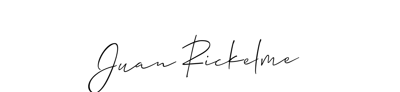 Create a beautiful signature design for name Juan Rickelme. With this signature (Allison_Script) fonts, you can make a handwritten signature for free. Juan Rickelme signature style 2 images and pictures png