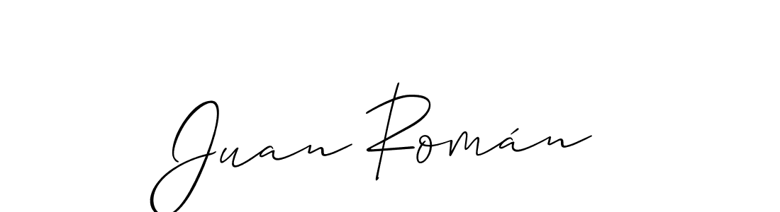 Make a short Juan Román signature style. Manage your documents anywhere anytime using Allison_Script. Create and add eSignatures, submit forms, share and send files easily. Juan Román signature style 2 images and pictures png