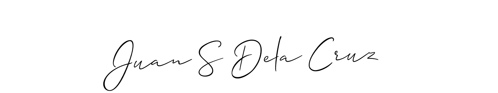 Also You can easily find your signature by using the search form. We will create Juan S Dela Cruz name handwritten signature images for you free of cost using Allison_Script sign style. Juan S Dela Cruz signature style 2 images and pictures png