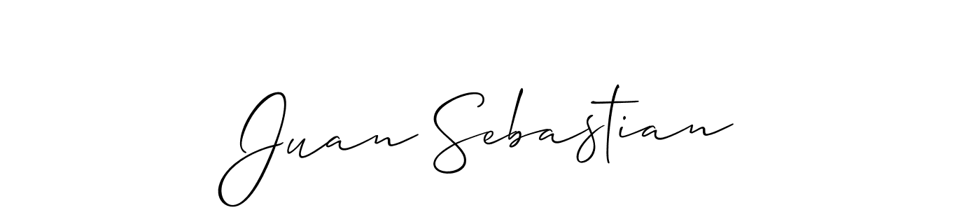Design your own signature with our free online signature maker. With this signature software, you can create a handwritten (Allison_Script) signature for name Juan Sebastian. Juan Sebastian signature style 2 images and pictures png