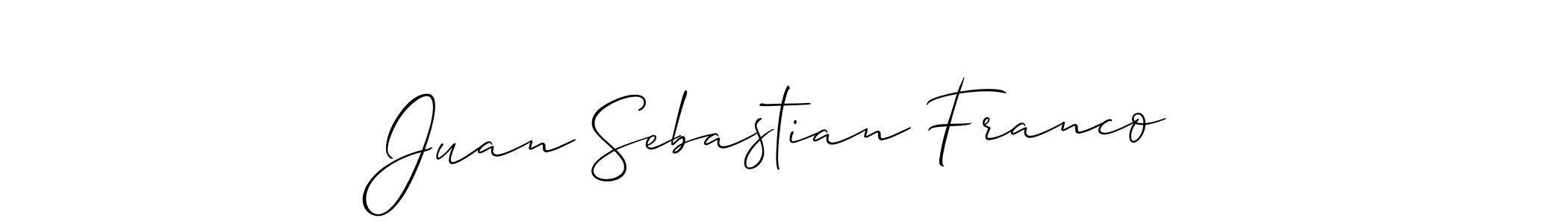 This is the best signature style for the Juan Sebastian Franco name. Also you like these signature font (Allison_Script). Mix name signature. Juan Sebastian Franco signature style 2 images and pictures png