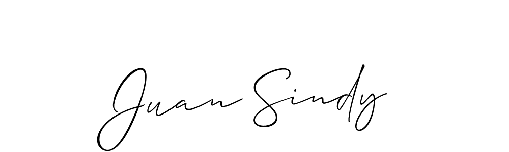 Also we have Juan Sindy name is the best signature style. Create professional handwritten signature collection using Allison_Script autograph style. Juan Sindy signature style 2 images and pictures png