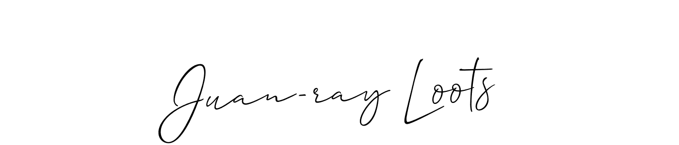 Check out images of Autograph of Juan-ray Loots name. Actor Juan-ray Loots Signature Style. Allison_Script is a professional sign style online. Juan-ray Loots signature style 2 images and pictures png