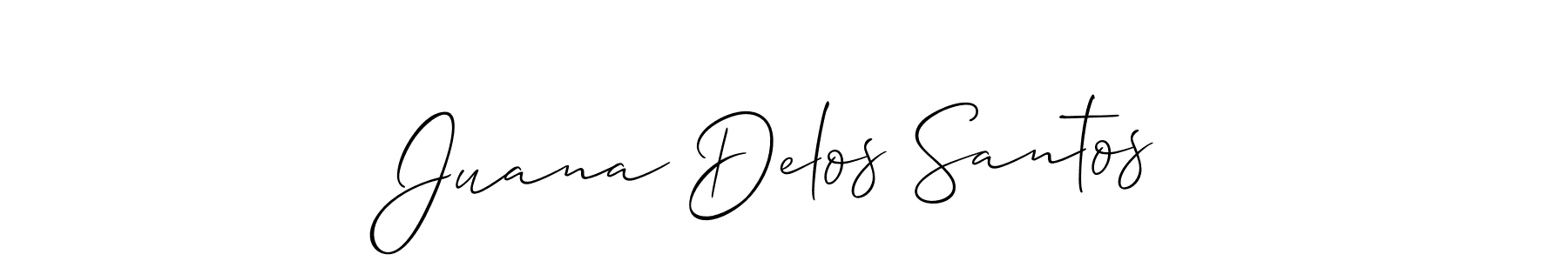 Similarly Allison_Script is the best handwritten signature design. Signature creator online .You can use it as an online autograph creator for name Juana Delos Santos. Juana Delos Santos signature style 2 images and pictures png