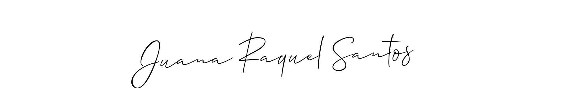 Also You can easily find your signature by using the search form. We will create Juana Raquel Santos name handwritten signature images for you free of cost using Allison_Script sign style. Juana Raquel Santos signature style 2 images and pictures png