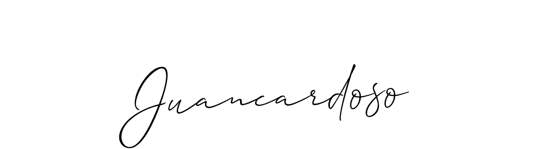 if you are searching for the best signature style for your name Juancardoso. so please give up your signature search. here we have designed multiple signature styles  using Allison_Script. Juancardoso signature style 2 images and pictures png