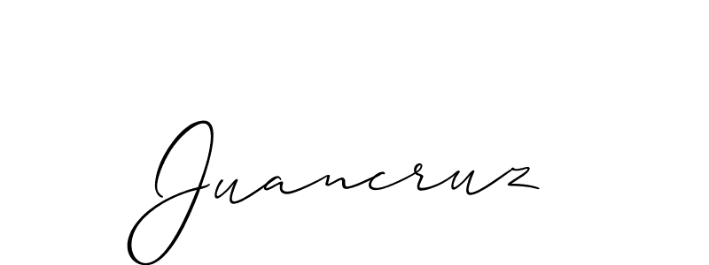 if you are searching for the best signature style for your name Juancruz. so please give up your signature search. here we have designed multiple signature styles  using Allison_Script. Juancruz signature style 2 images and pictures png