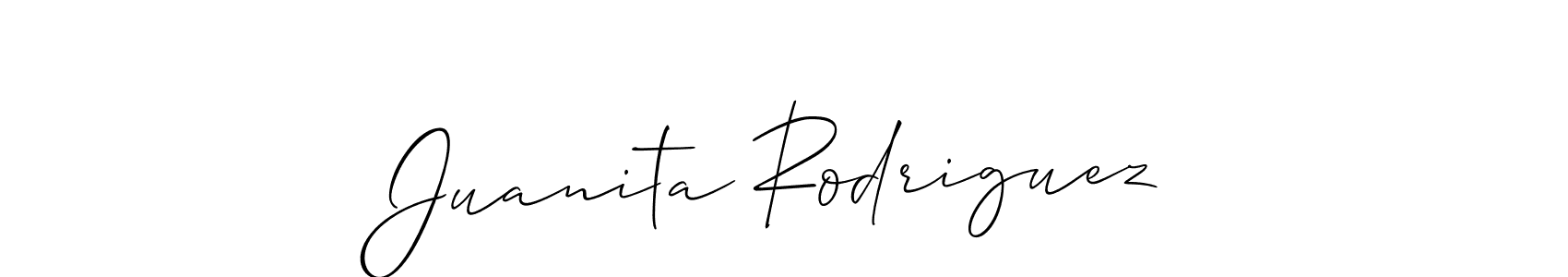 How to make Juanita Rodriguez signature? Allison_Script is a professional autograph style. Create handwritten signature for Juanita Rodriguez name. Juanita Rodriguez signature style 2 images and pictures png