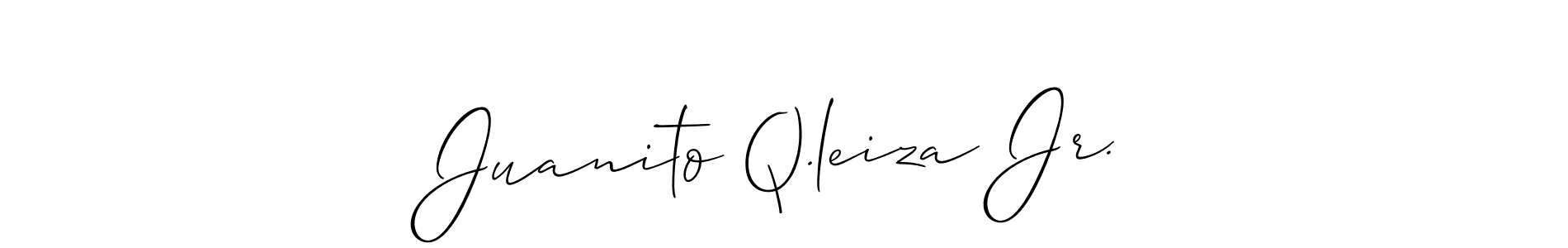 Check out images of Autograph of Juanito Q.leiza Jr. name. Actor Juanito Q.leiza Jr. Signature Style. Allison_Script is a professional sign style online. Juanito Q.leiza Jr. signature style 2 images and pictures png