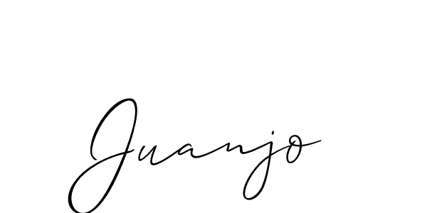 Make a beautiful signature design for name Juanjo. With this signature (Allison_Script) style, you can create a handwritten signature for free. Juanjo signature style 2 images and pictures png