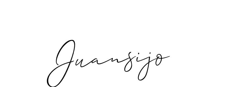 Similarly Allison_Script is the best handwritten signature design. Signature creator online .You can use it as an online autograph creator for name Juansijo. Juansijo signature style 2 images and pictures png