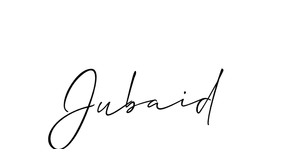 Also we have Jubaid name is the best signature style. Create professional handwritten signature collection using Allison_Script autograph style. Jubaid signature style 2 images and pictures png
