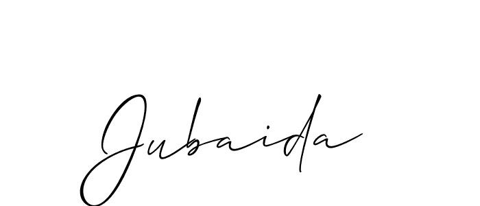 Similarly Allison_Script is the best handwritten signature design. Signature creator online .You can use it as an online autograph creator for name Jubaida. Jubaida signature style 2 images and pictures png