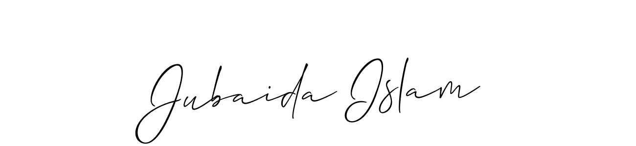 Make a short Jubaida Islam signature style. Manage your documents anywhere anytime using Allison_Script. Create and add eSignatures, submit forms, share and send files easily. Jubaida Islam signature style 2 images and pictures png