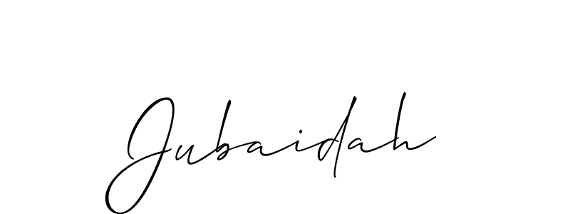 It looks lik you need a new signature style for name Jubaidah. Design unique handwritten (Allison_Script) signature with our free signature maker in just a few clicks. Jubaidah signature style 2 images and pictures png