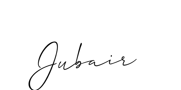 Jubair stylish signature style. Best Handwritten Sign (Allison_Script) for my name. Handwritten Signature Collection Ideas for my name Jubair. Jubair signature style 2 images and pictures png