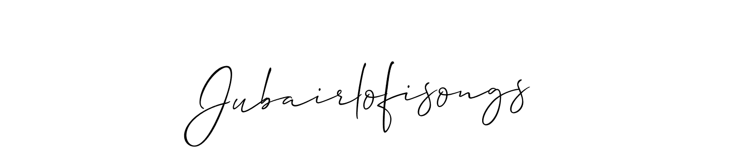 Check out images of Autograph of Jubairlofisongs name. Actor Jubairlofisongs Signature Style. Allison_Script is a professional sign style online. Jubairlofisongs signature style 2 images and pictures png