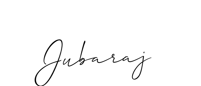 Use a signature maker to create a handwritten signature online. With this signature software, you can design (Allison_Script) your own signature for name Jubaraj. Jubaraj signature style 2 images and pictures png