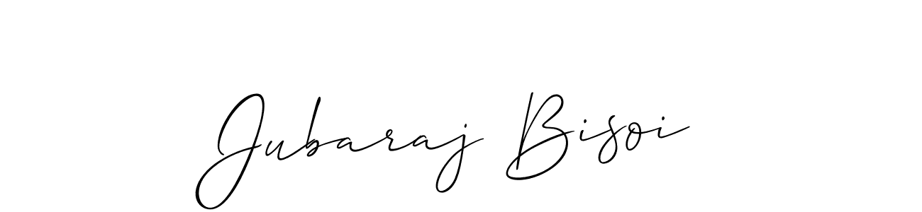 You should practise on your own different ways (Allison_Script) to write your name (Jubaraj Bisoi) in signature. don't let someone else do it for you. Jubaraj Bisoi signature style 2 images and pictures png