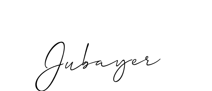How to Draw Jubayer signature style? Allison_Script is a latest design signature styles for name Jubayer. Jubayer signature style 2 images and pictures png